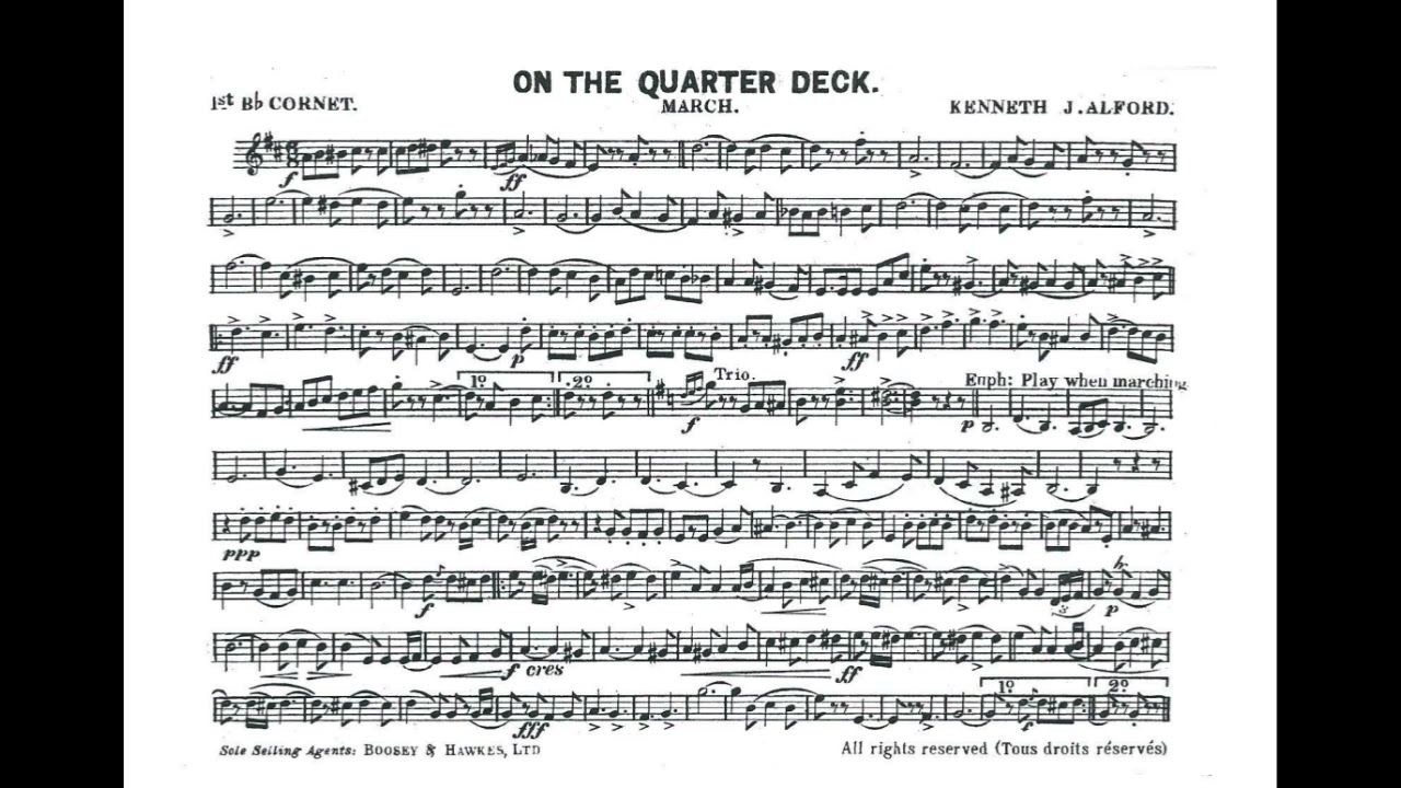 On the Quarterdeck - Bb CORNET 1