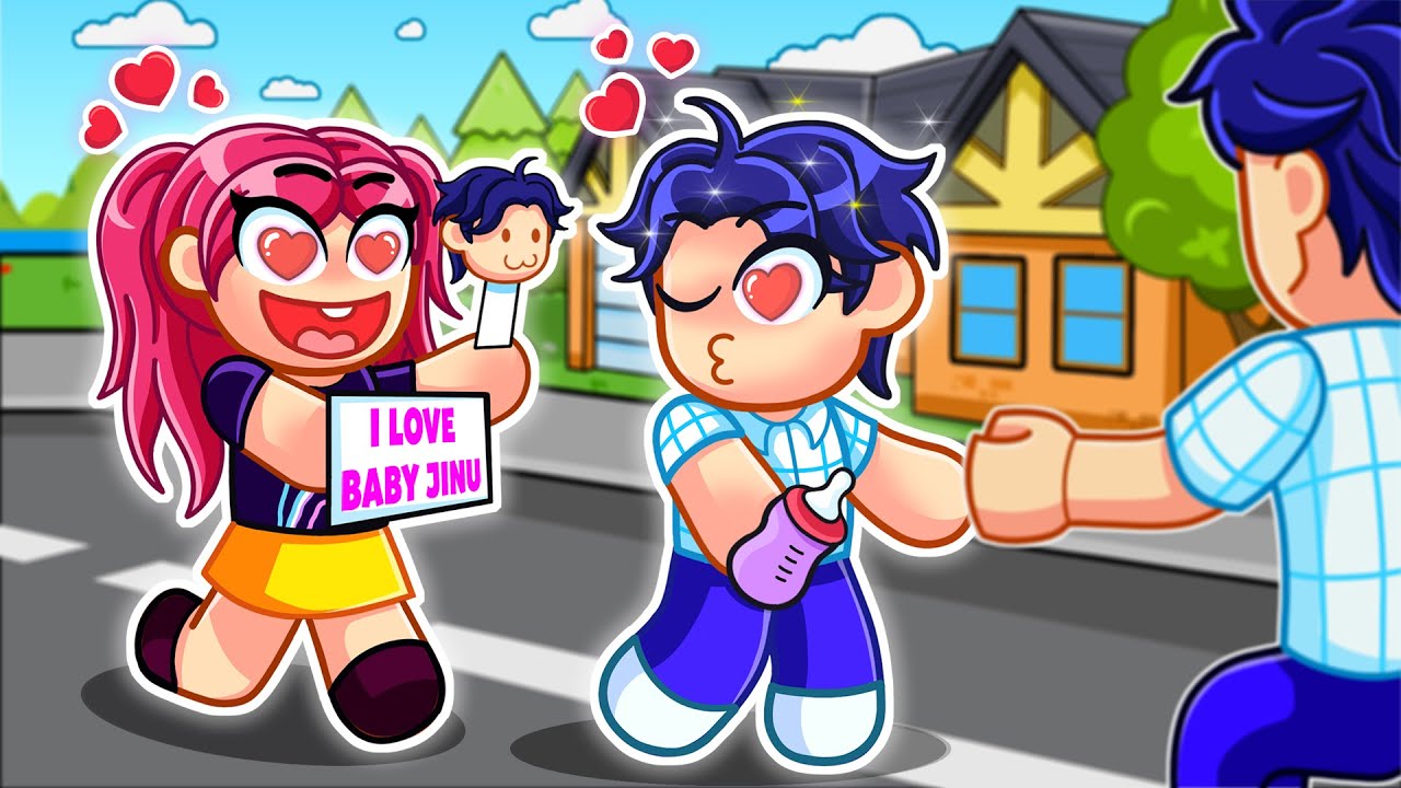 BABY JINU Found a CRAZY GIRLFRIEND in Roblox😳🍼💘 | Kpop Demon Hunters