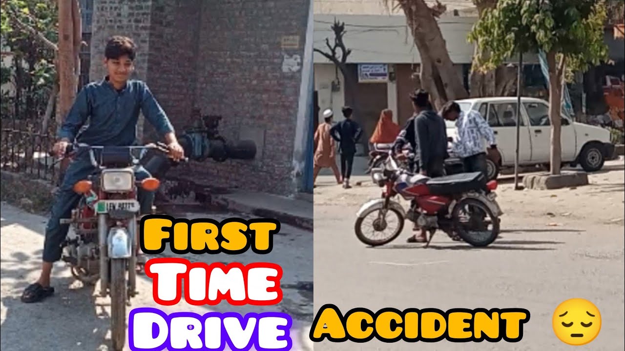 Ayan nay pehle bar bike chalahi 🏍️ or Kisi  larkay ka accident Howa 🙁
