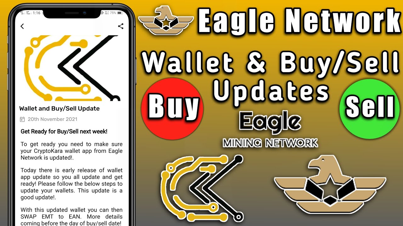 Eagle Network Wallet & Buy/Sell updates | cryptokara wallet and eagle network new update