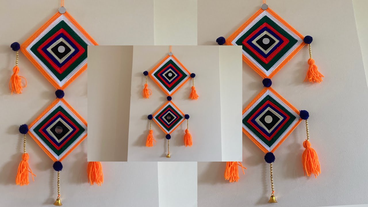 God’s eye craft || wool & weaving || only in 5 min at home || #Heartcraft #eyecraft #wool #God’seye