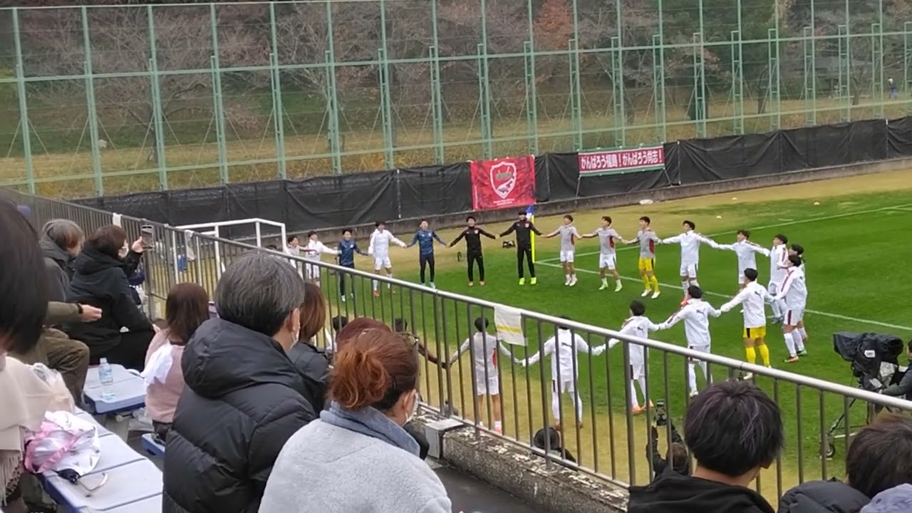 第104回全国高校サッカー選手権福島県大会試合前 尚志高校がんばろ～ぜ