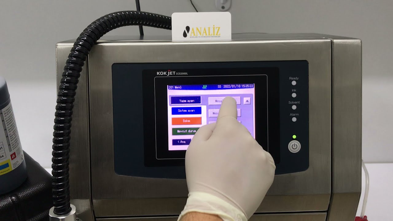 KGK CCS - 3000L OTOMATİK TARİHLİ MESAJ YAZMA #videojet#inkjet#inkjetprinter#tarihkodlama