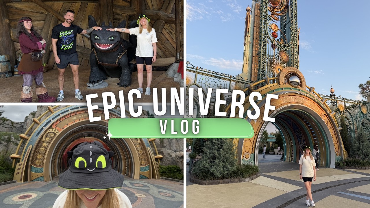 ЦЕЛЫЙ ДЕНЬ в Epic Universe! ✨ Еда, аттракционы, шоу и встреча с Беззубиком 🤩 | Влог из Universal ...