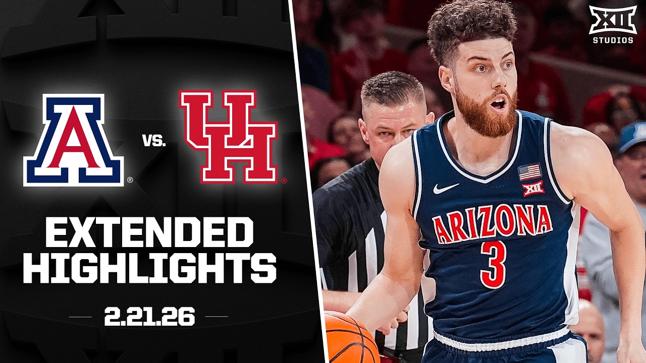 #4 Arizona vs. #2 Houston Extended Highlights | 2025-26 Big 12 Men's Basketball