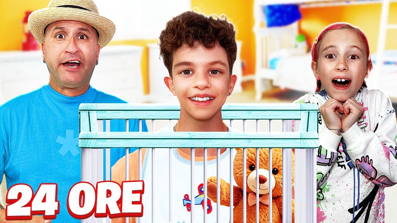 GIORGIA E PAPÀ SALVO FANNO DA BABYSITTER A CUGINO STEFANO BAMBINO PICCOLO PER 24 ORE!