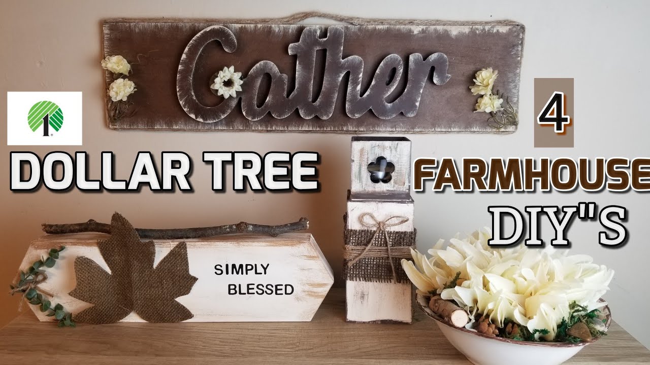 DOLLAR TREE FARMHOUSE DIY/2020 FALL