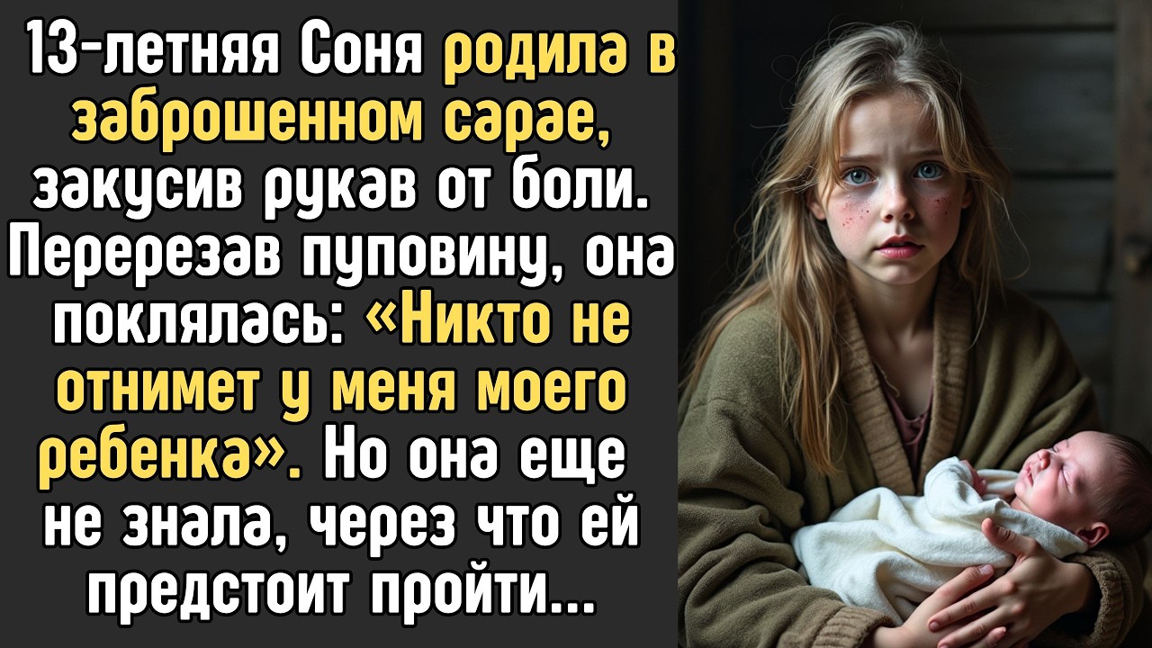 13-летняя Соня родила в заброшенном сарае, закусив рукав от боли. Но она еще не знала, что...