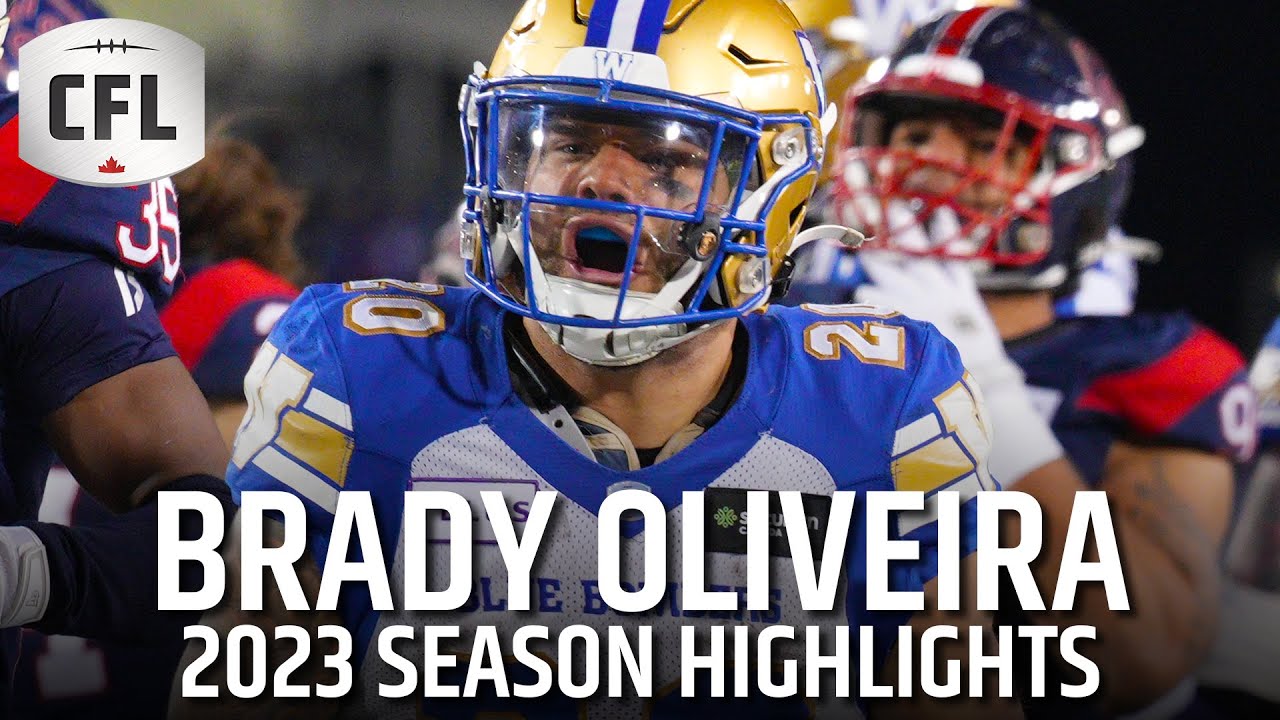 Brady Oliveira 2023 CFL Highlights