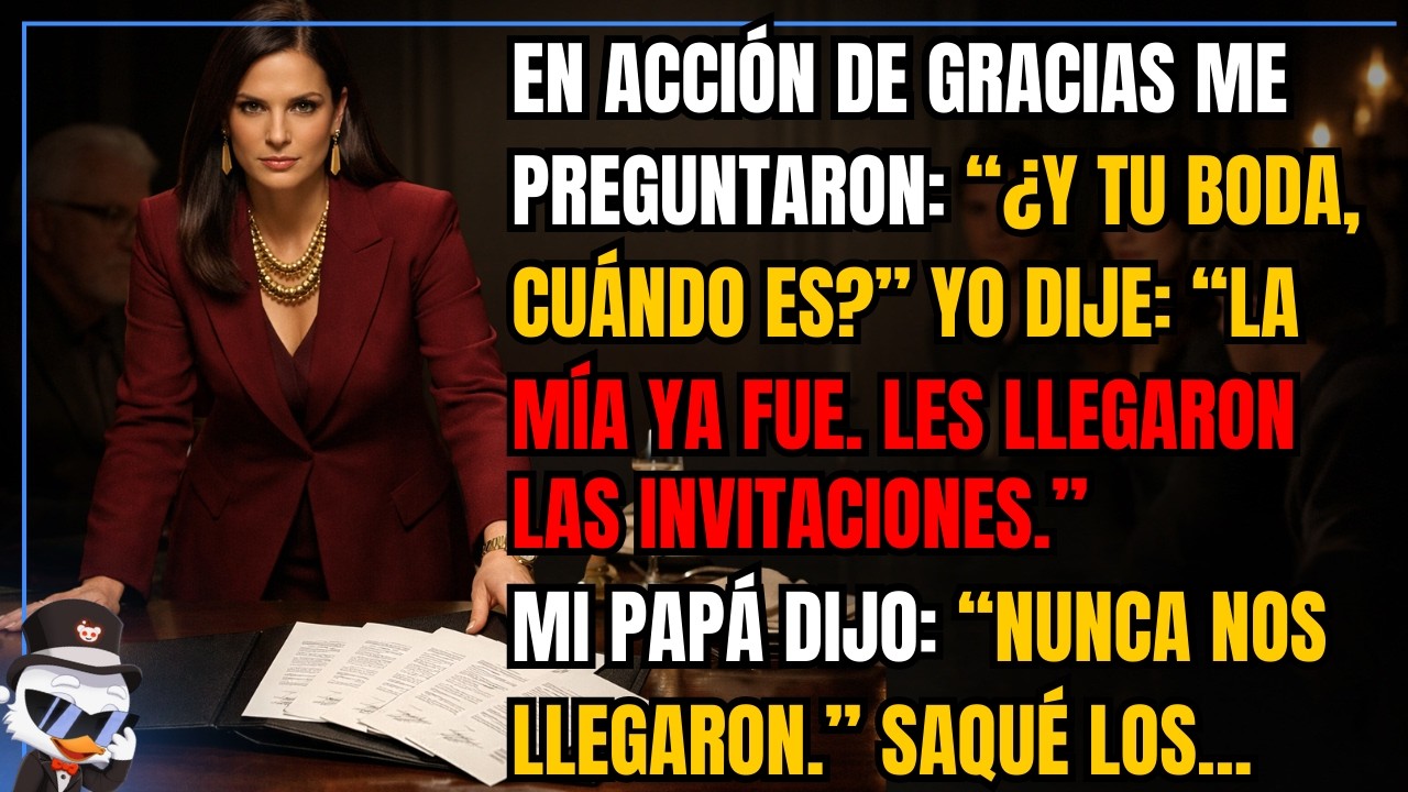 En Acción de Gracias me preguntaron: “¿Y tu boda, cuándo es?” Yo dije: “La mía ya fue...