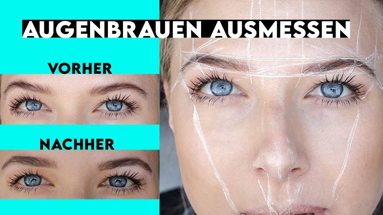 Augenbrauen perfekt Formen, Ausmessen & schneiden [einfaches Tutorial]