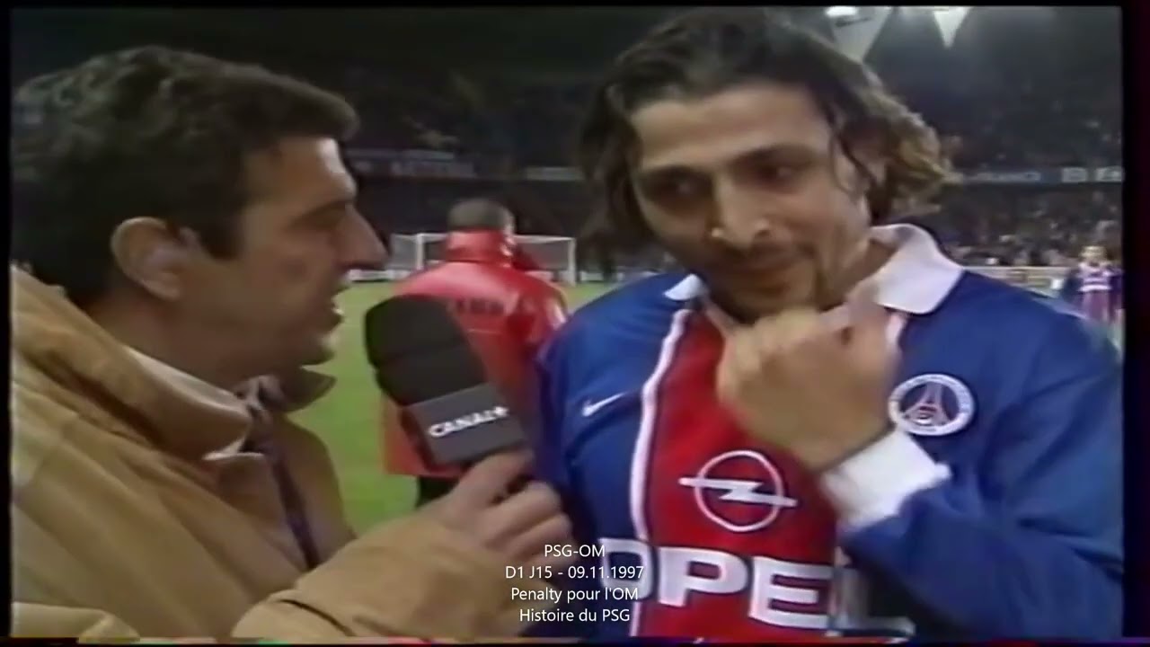 PSG-OM | D1-J15 | 09.11.1997 | Penalty pour l'OM | Ravanelli