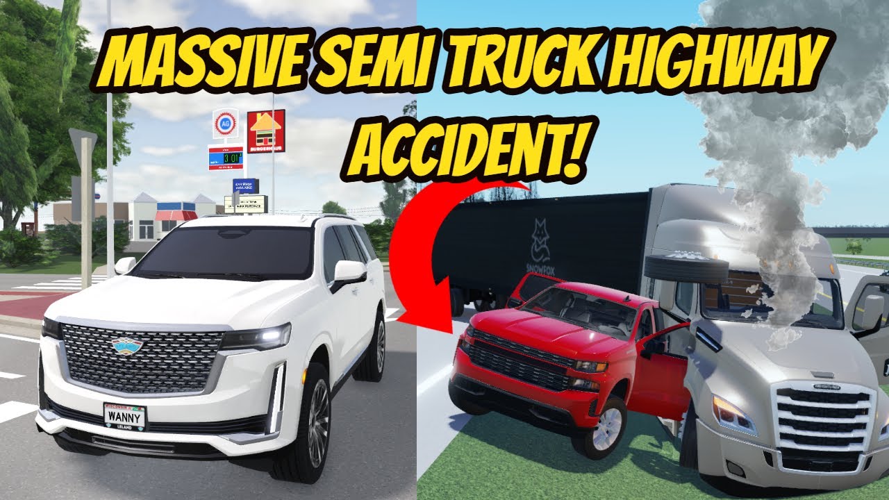 Greenville, Wisc Roblox l Semi Truck Highway ACCIDENT in Central Kansas Roleplay