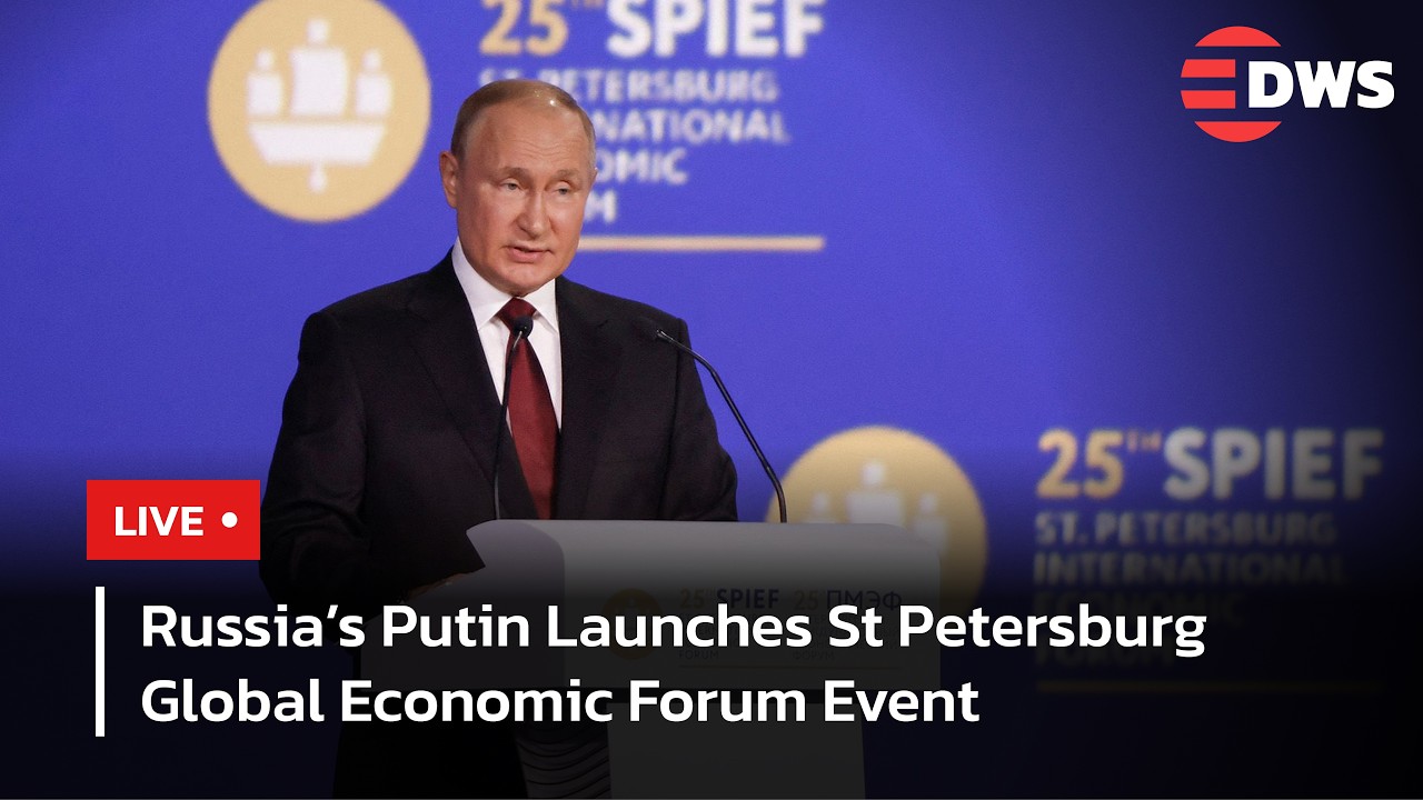 LIVE: President Vladimir Putin Opens St Petersburg International Economic Forum | DWS News | AC14