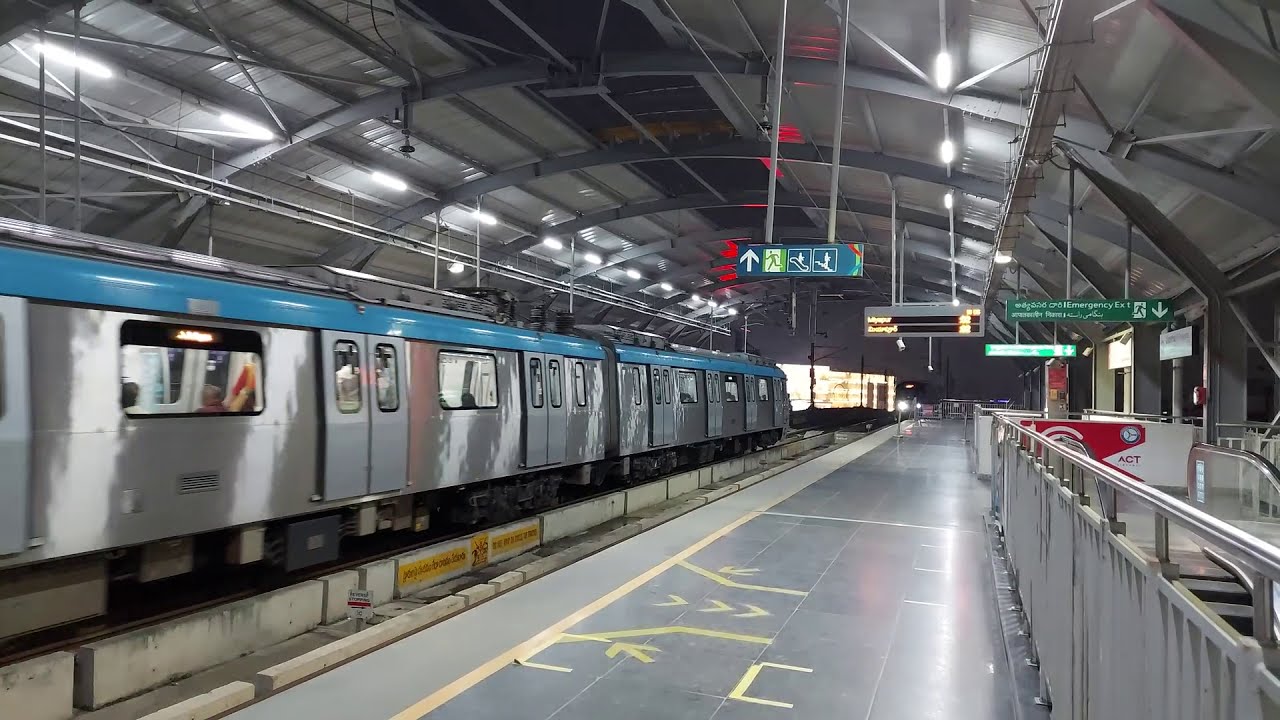 Hyderabad metro train | metro station Hyderabad | metro train services in Hyderabad | India