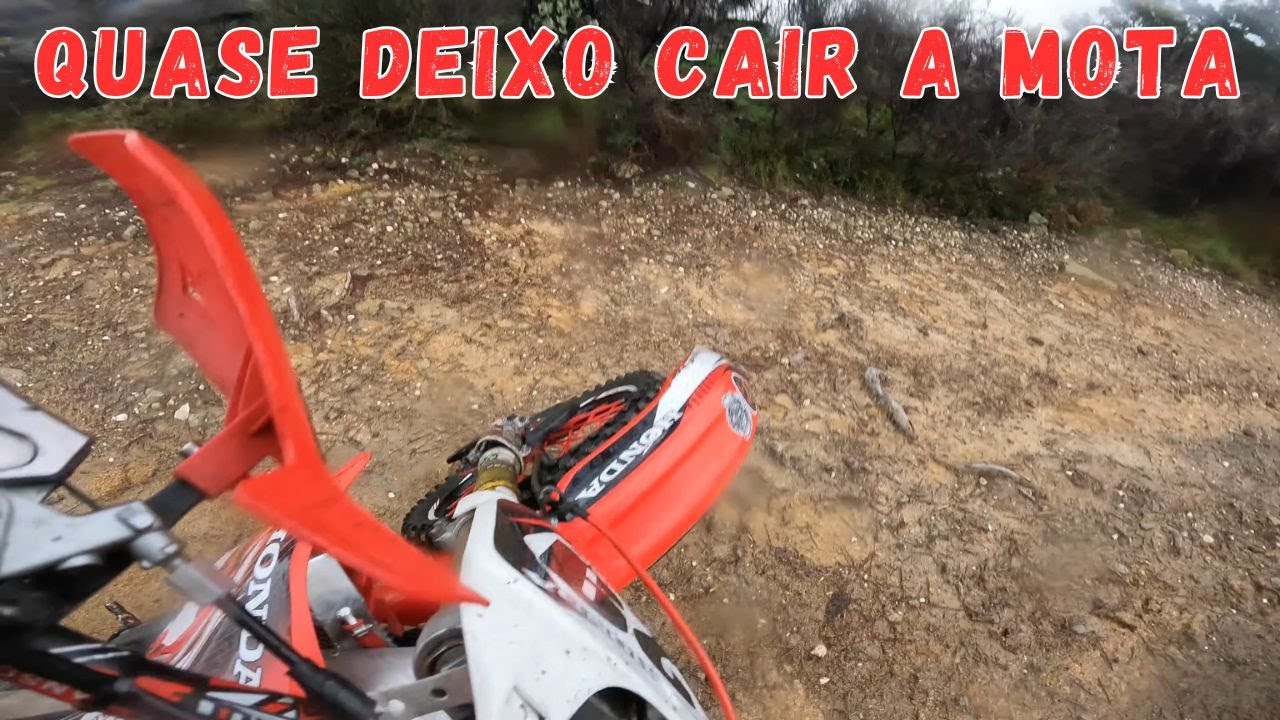 Quase caí por ser maçarico! HONDA CR 250