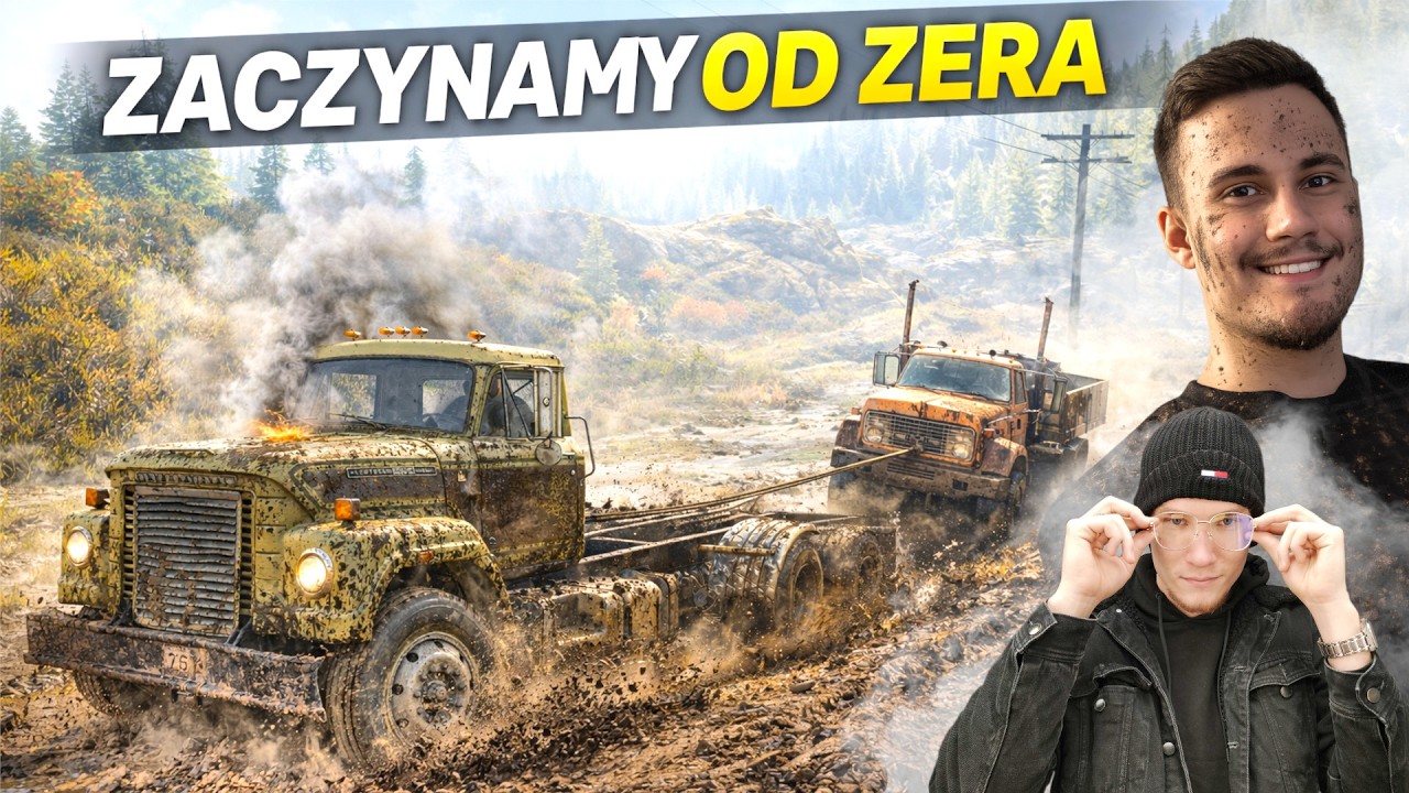 ZACZYNAMY OD ZERA 🤩 SZROTAMI PRZEZ BŁOTO 😱 CO MOŻE PÓJŚĆ NIE TAK? 😂 SNOWRUNNER