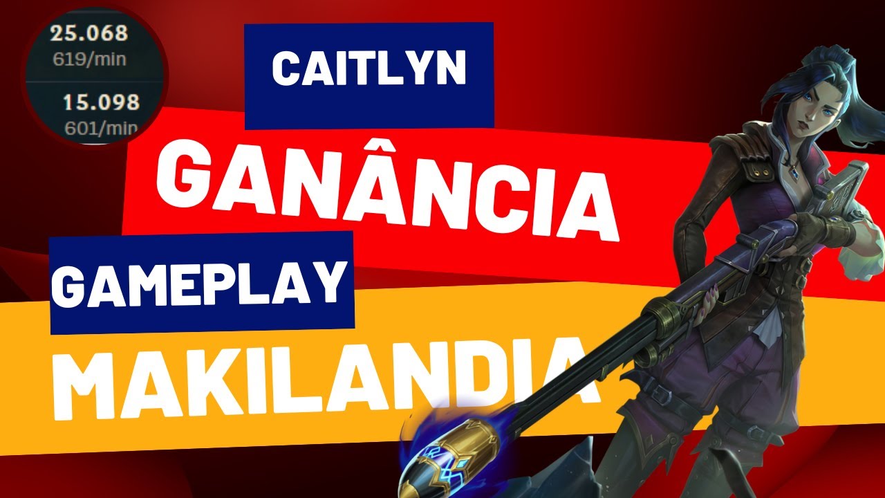 CAITLYN GANANCIA 600+ OURO POR MINUTO - COMO JOGAR 2023