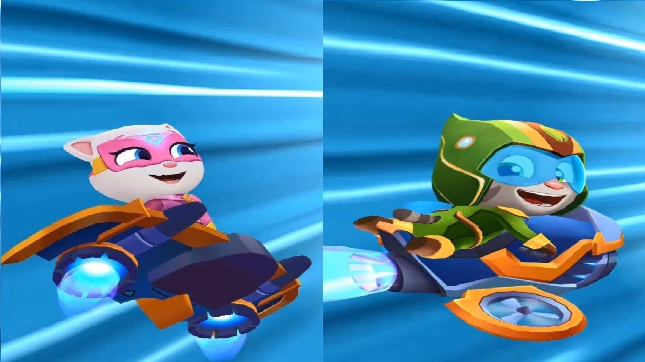 Talking Tom Hero Dash New Update 2020  PLANET POWER TOM VS SUPER ANGELA Gameplay HD