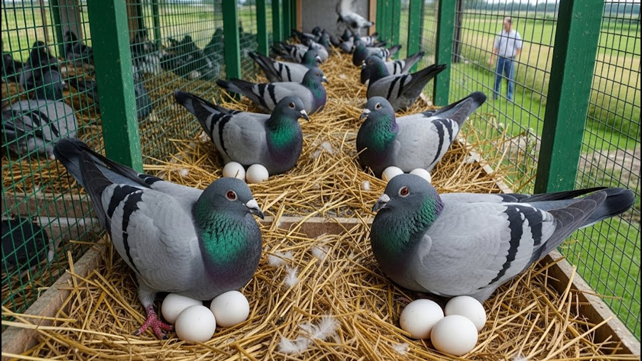 Pigeon farming - How to raise pigeons for home business - Poultry farming & organic egg business