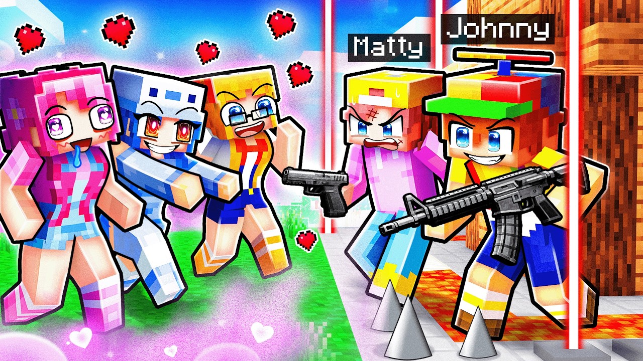 Проклятие любви Джонни против самого защищенного дома в Minecraft!