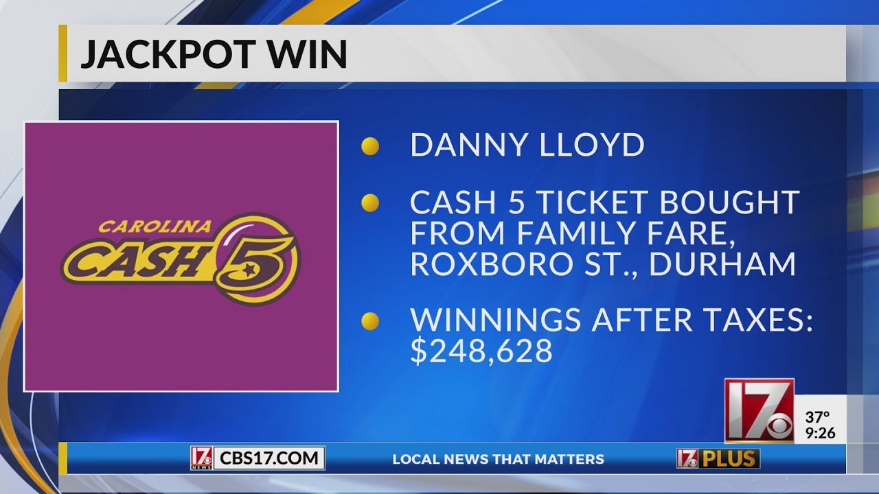 Durham man wins Cash 5 jackpot worth $345,000+