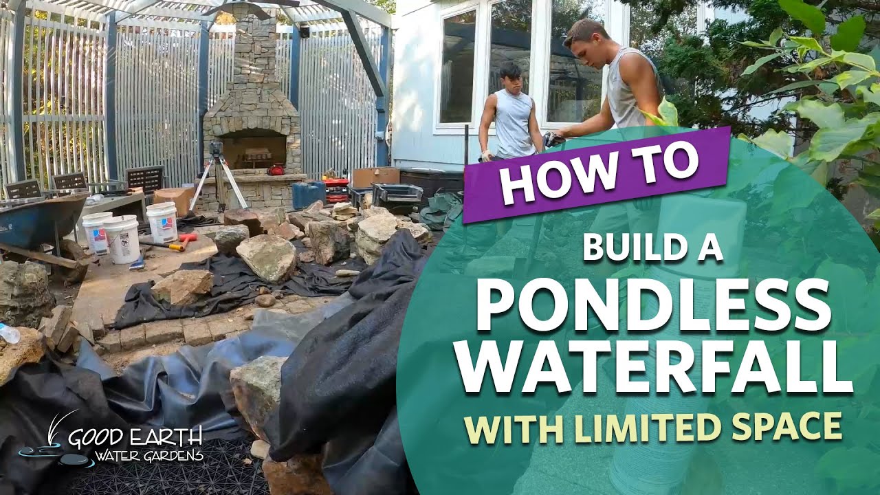 How to Build a Pondless Waterfall with Limited Space