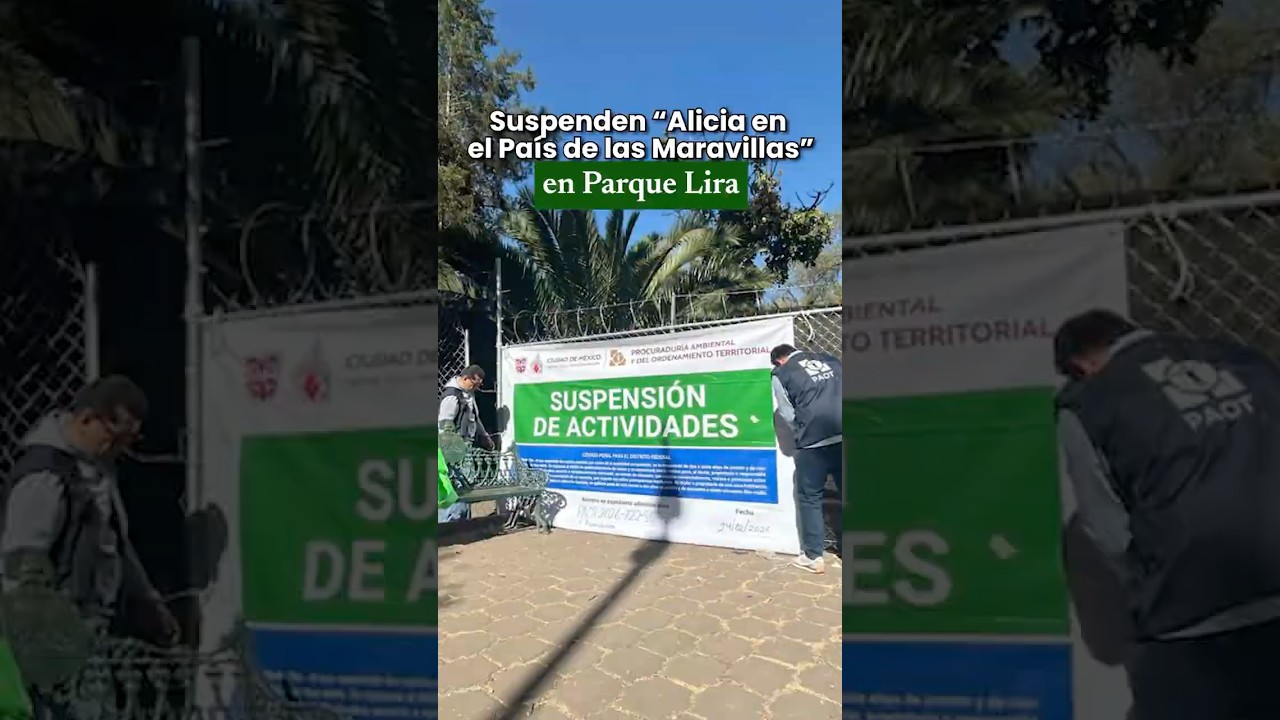 Suspenden &ldquo;Alicia en el Pa&iacute;s de las Maravillas&rdquo; en Parque Lira