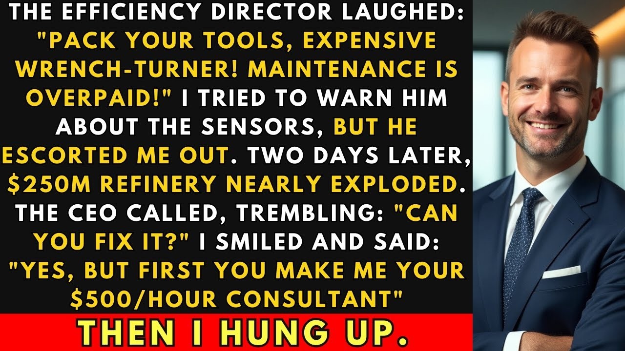 Efficiency Director Fired 'Expensive Wrench-Turner!'—$250M Refinery Exploded CEO Hired Me Back