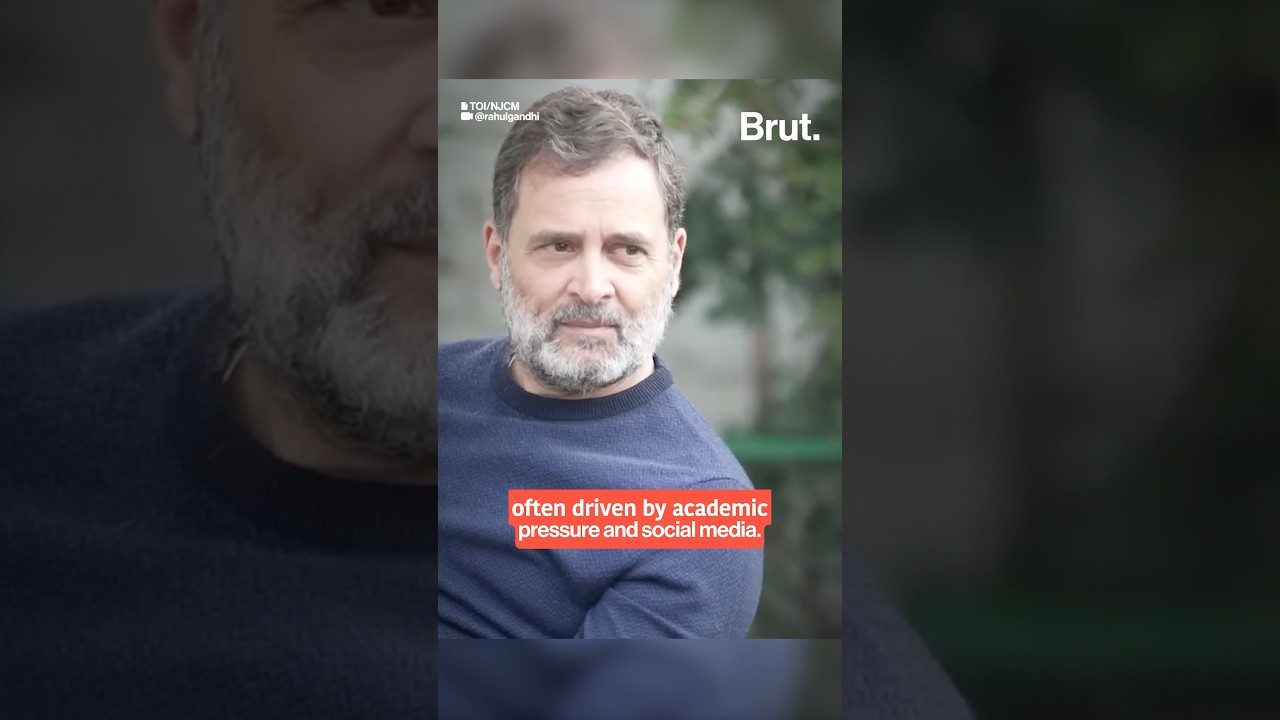 Rahul Gandhi got candid with students on how to deal with anxiety...