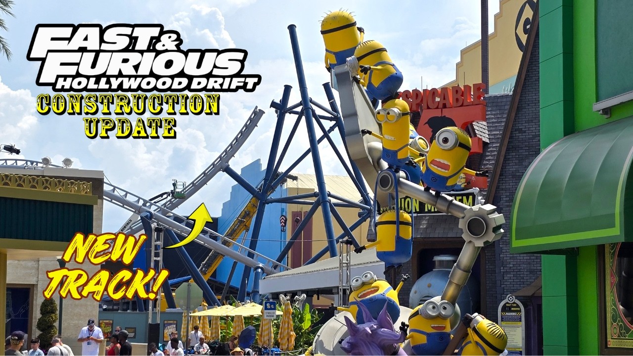 Universal Orlando Resort Fast & Furious: Hollywood Drift Roller Coaster Construction Update 7.28.26