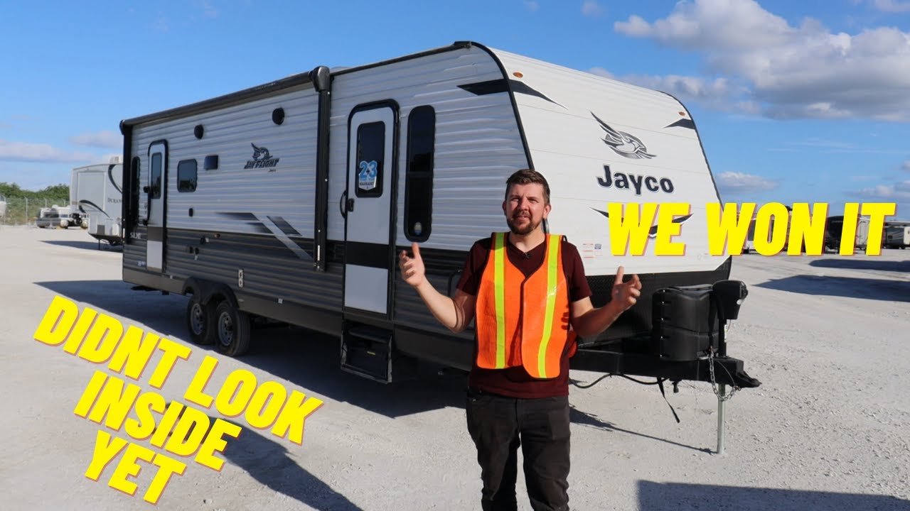 WE WON A FLOODED 2022 JAYCO FLIGHT CAMPER WITHOUT INSPECTING IT