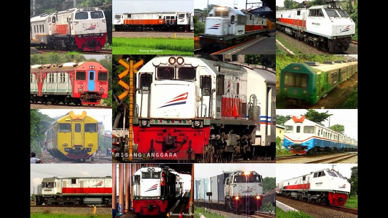 Kereta Api Indonesia XII (Video Compilation of Indonesian Train)