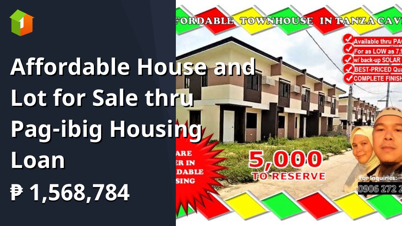 Affordable House and Lot for Sale thru Pag-ibig Housing Loan