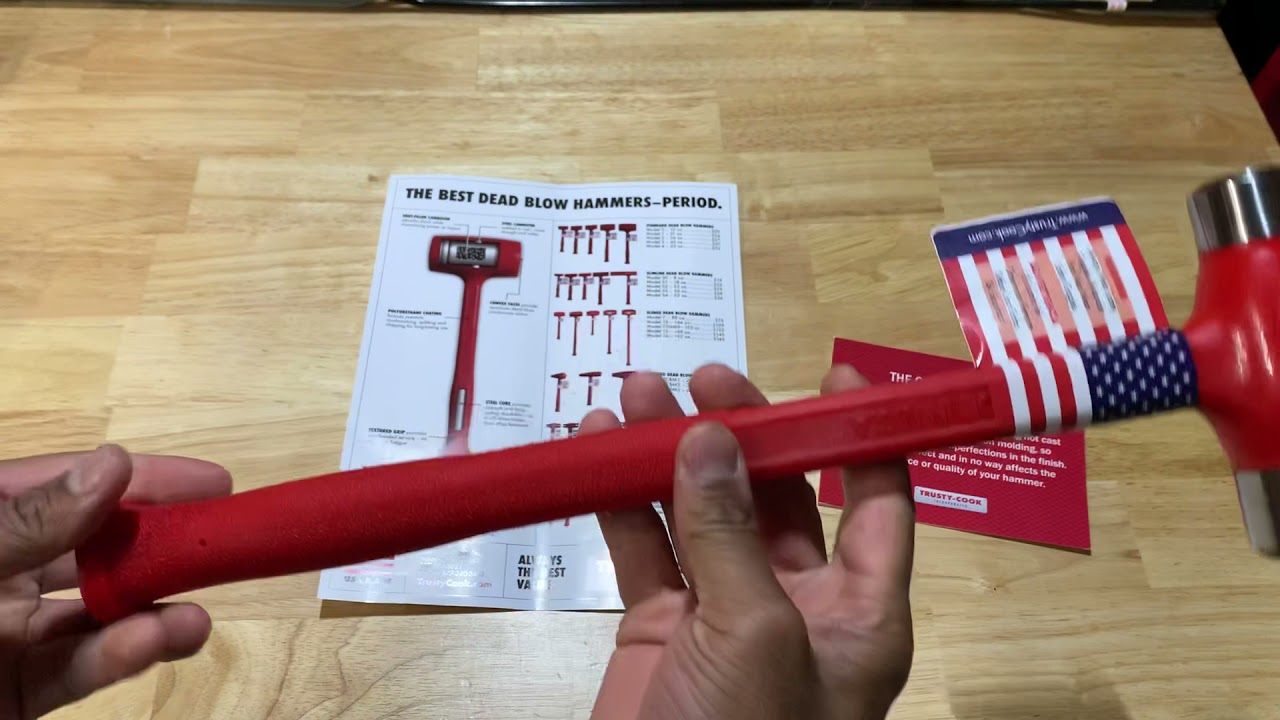 Trusty Cook 50 OZ Flat-Flat Dead Blow Hammer
