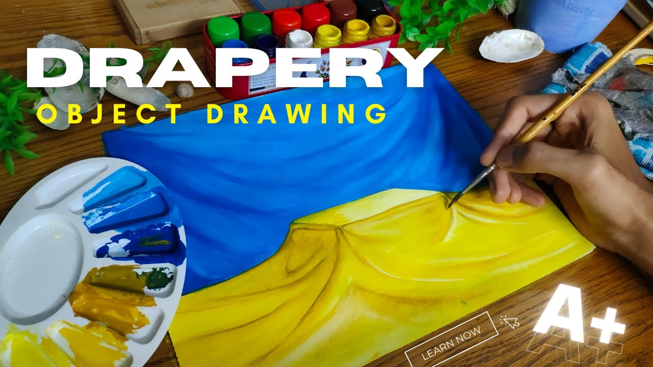 Still life Drapery painting | How to paint drapery | Drawing Exam Tips & tricks A+