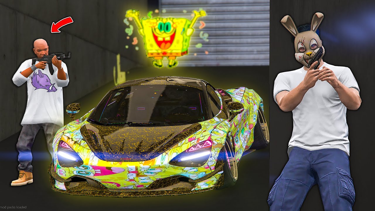 Stealing the Animated SpongeBob McLaren sa GTA 5
