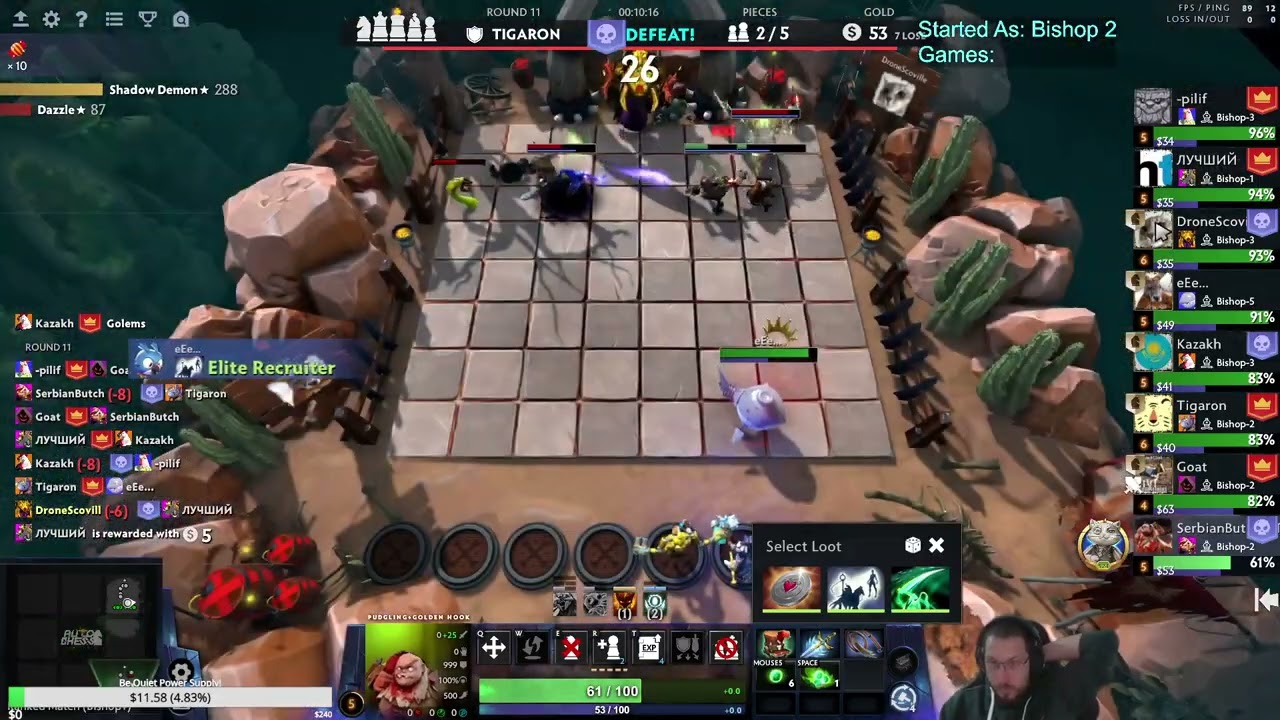 Faceless 2 Cost - Mix of Old and Older Build! Dota Auto Chess! Season 34!