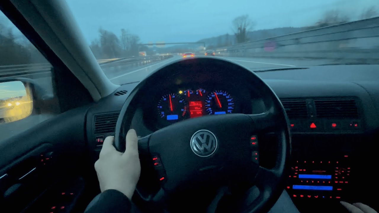 2003 VW Golf IV 1.9 TDI 4Motion | Swiss Autobahn POV Drive