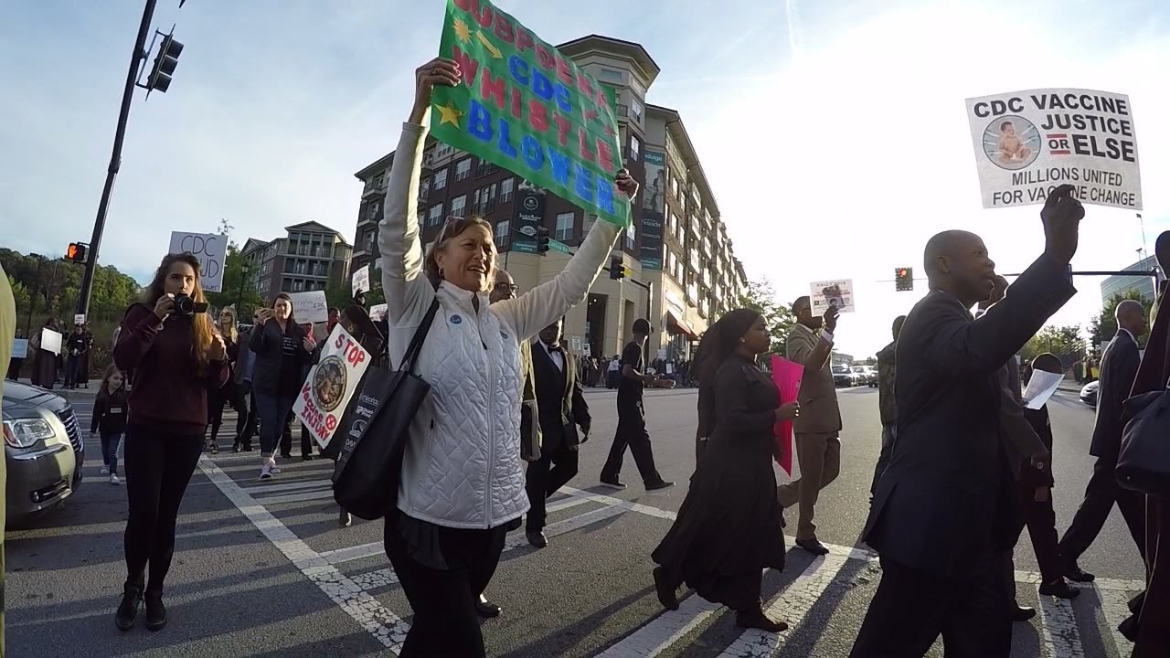 Protestors, parents differ over vaccine safety