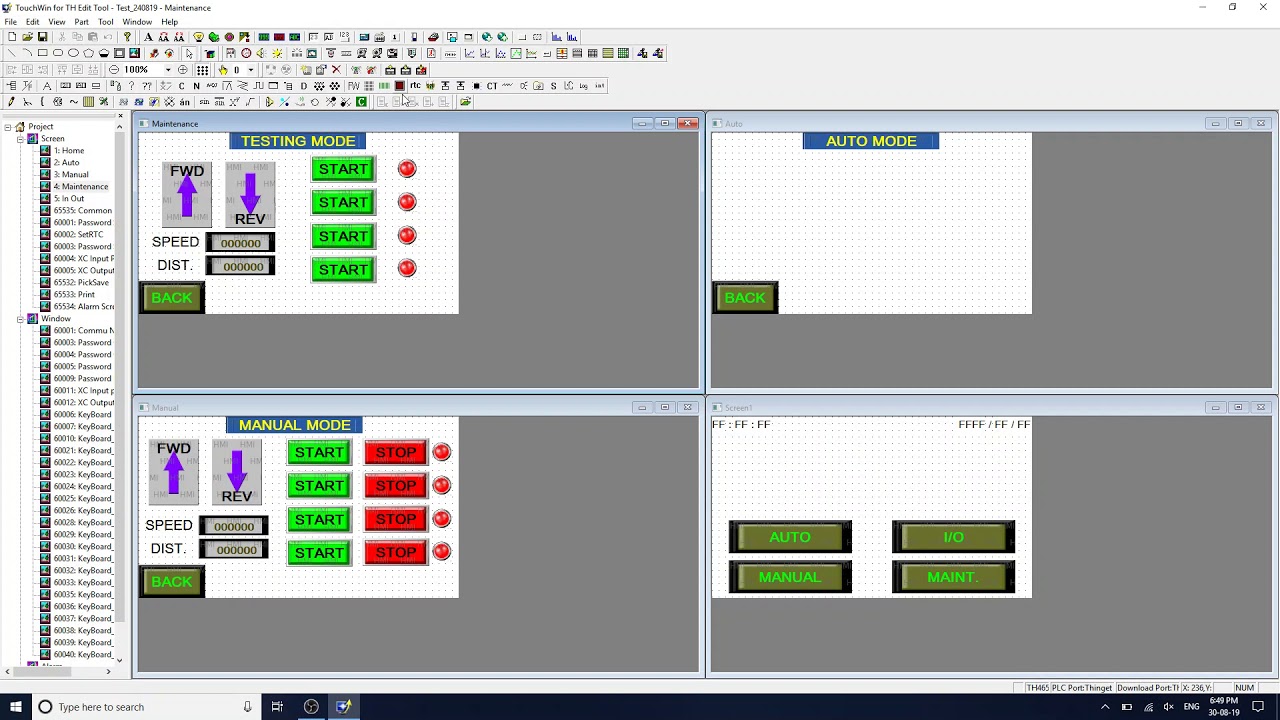 Download Method 1 for  TouchWin TH Series HMI