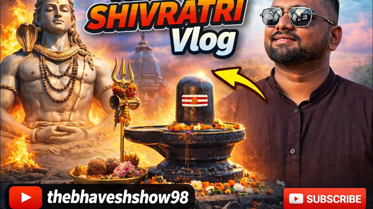 🔱 Maha Shivratri Vlog 2026 | Har Har Mahadev 🙏 | Temple Darshan & Divine Vibes | thebhaveshshow98