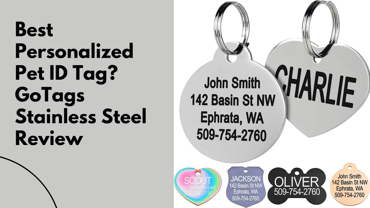Best Personalized Pet ID Tag GoTags Stainless Steel Review| Pet ID Tag GoTags Stainless Steel