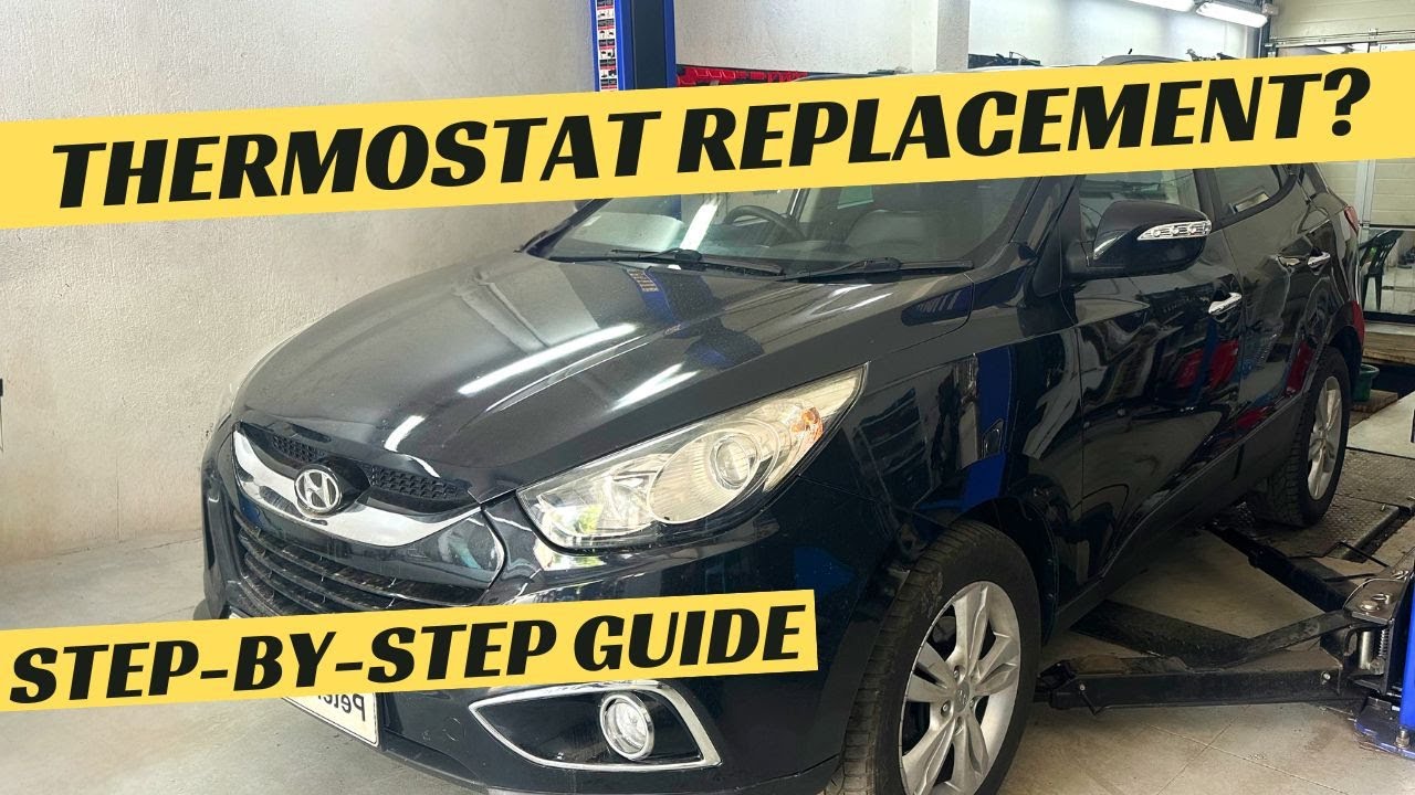 Hyundai IX35 2.0 CRDI Thermostat location replacement