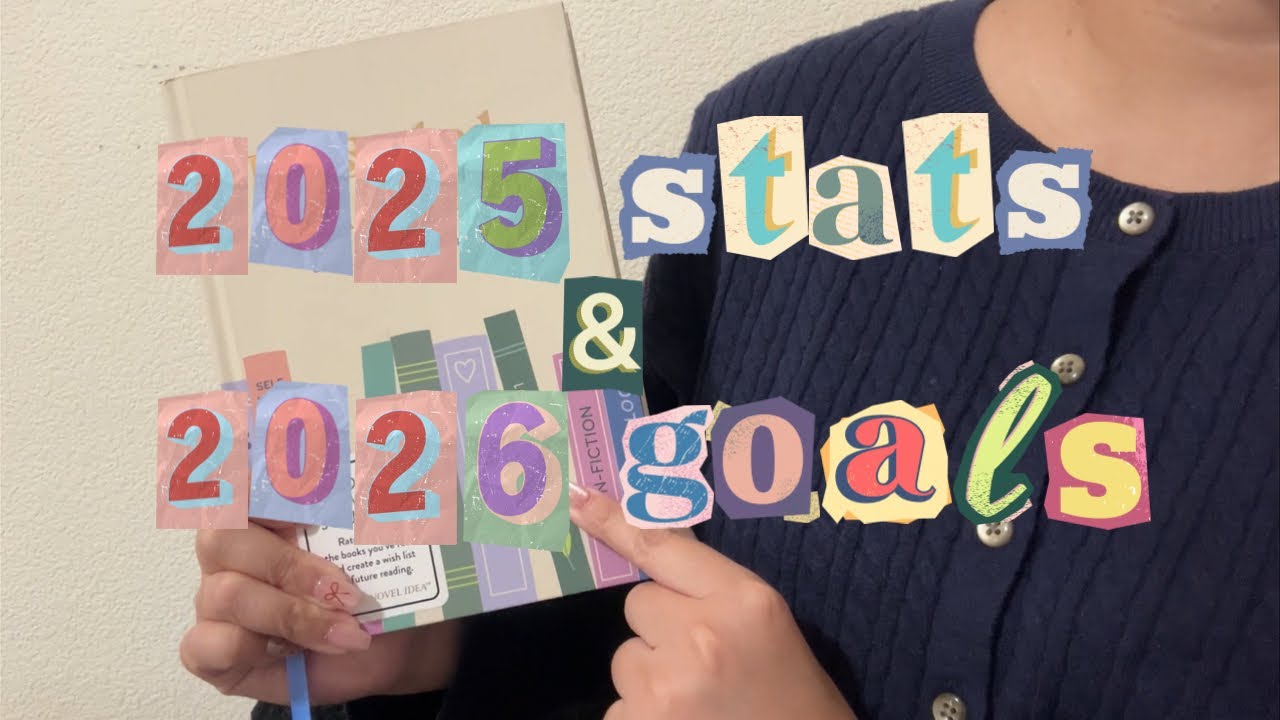 2025 reading stats & 2026 reading goals | asmr 