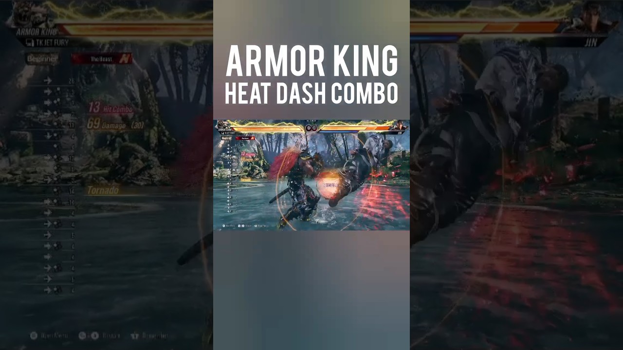 Armor king Heat Dash Combo