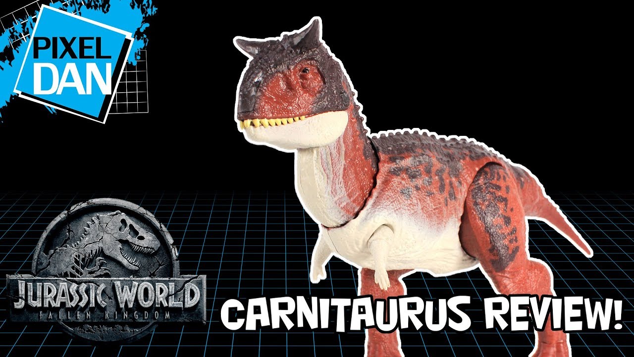 Jurassic World Carnotaurus Fallen Kingdom Action Attack Dino Figure Mattel Video Review