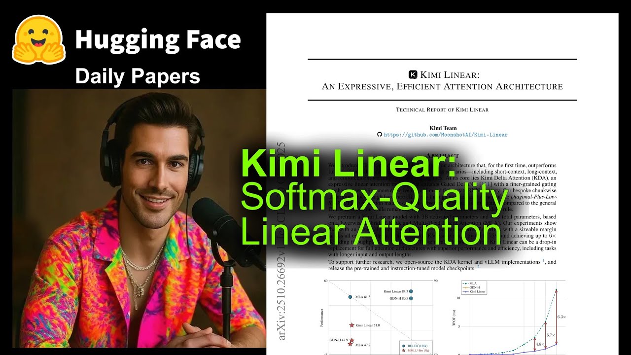 Kimi Linear: Softmax-Quality Linear Attention