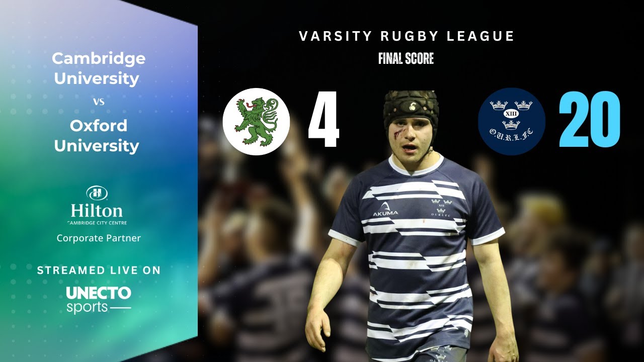 VARSITY RUGBY LEAGUE: Cambridge University vs. Oxford University (LIVE)