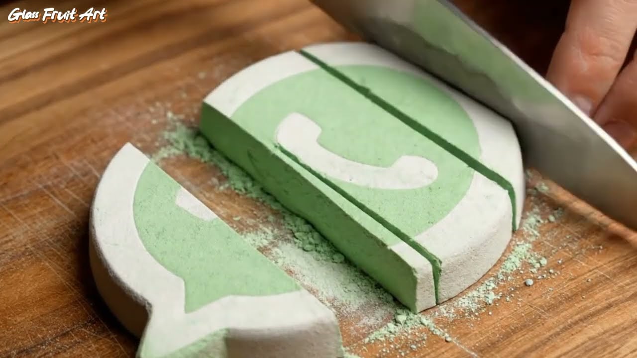 Very Satisfying Chalk Apps Logo Cutting | Satisfying & Relaxing Sound #asmr #satisfying #relaxing 